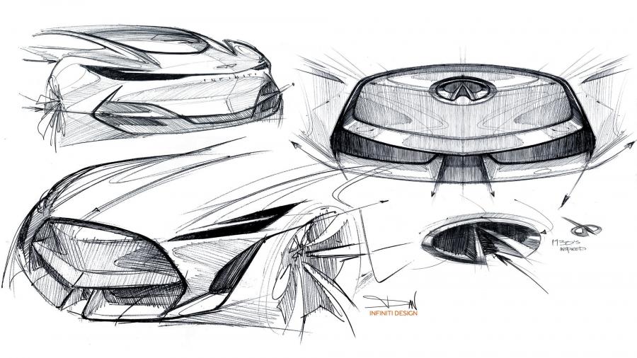 Эскиз Infiniti Q Inspiration Concept 2018 года  (фото 60 из 60)